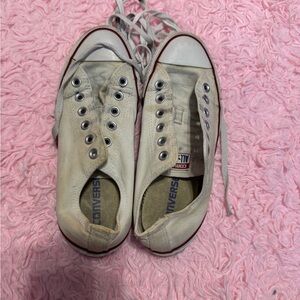 Converse Off-White Canvas Sneakers